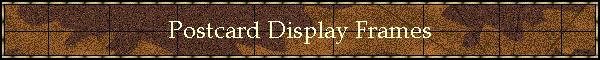 Postcard Display Frames